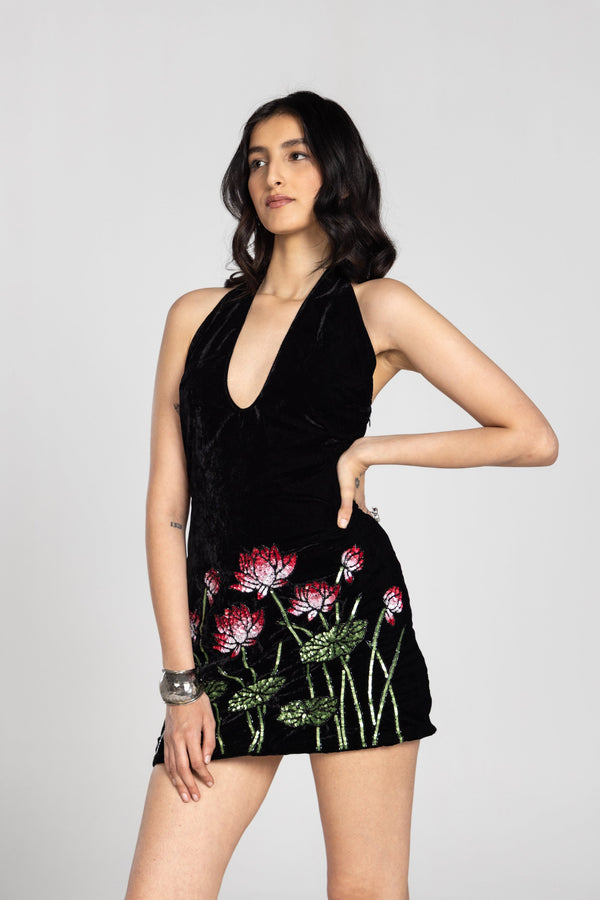 LOTUS SEQUIN DRESS
