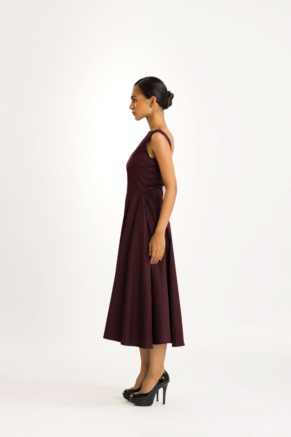 plum satin midi dress Plum dress Satin dresses slip Coctail violet dress Plum bridesmaid dress Backless wedding guest dress Prom gown Lisa dress